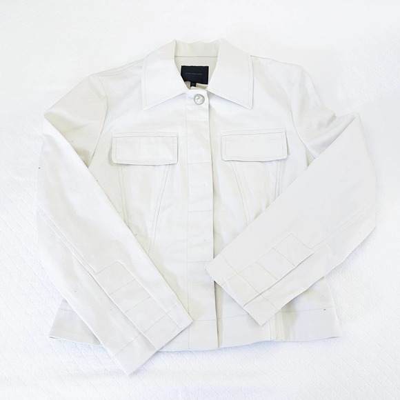 Bern and Mort Light Jacket Capiz Embellished Buttons SZ8 - Picture 7 of 7